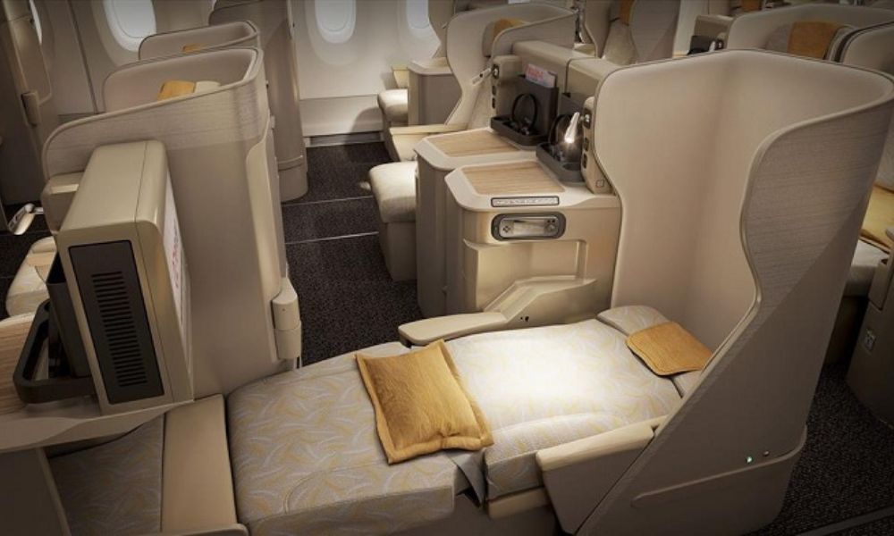 ghế thương gia tại hãng Asiana Airlines