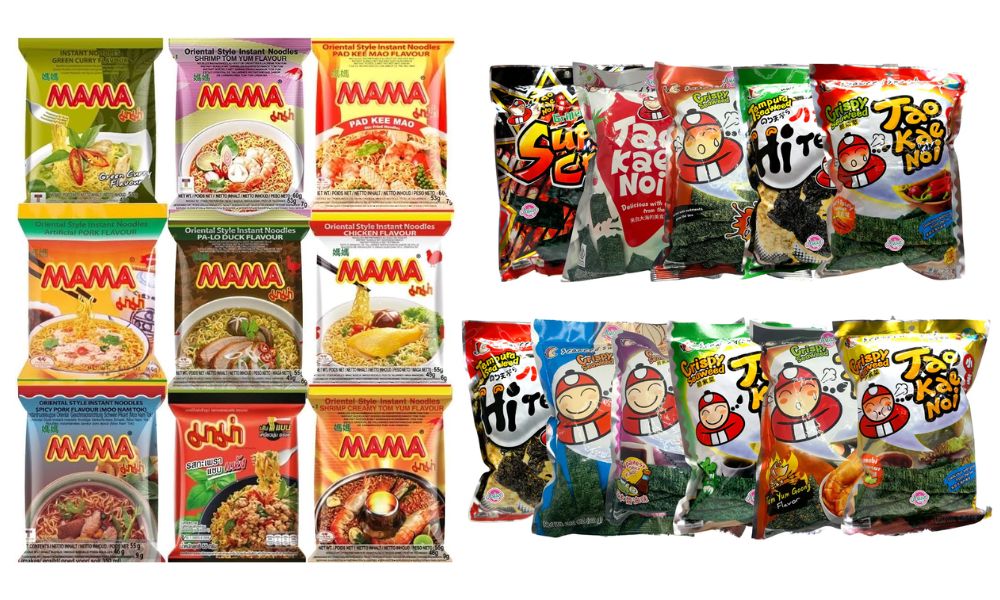 Mì ăn liền và rong biển