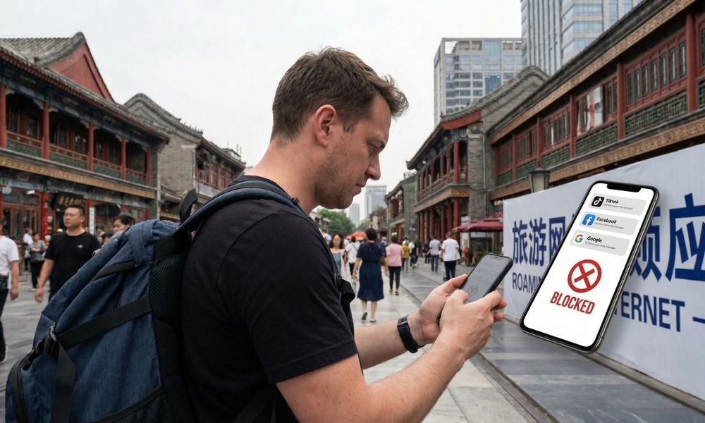 Roaming Trung Quốc không vào được Tiktok, Facebook, Google