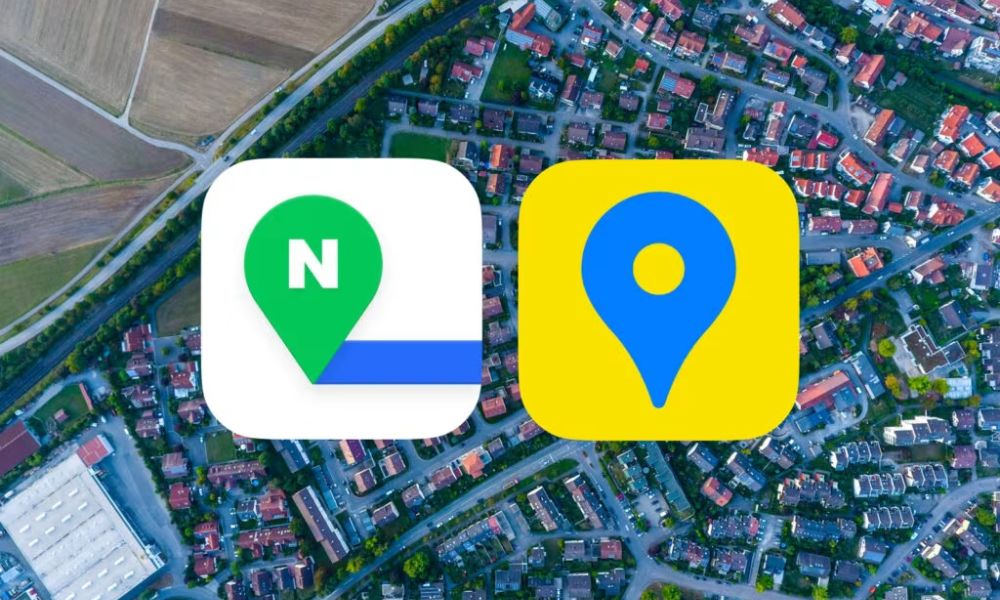 ứng dụng naver map và kakao map