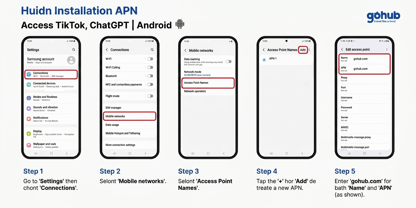 APN setup guide for Android
